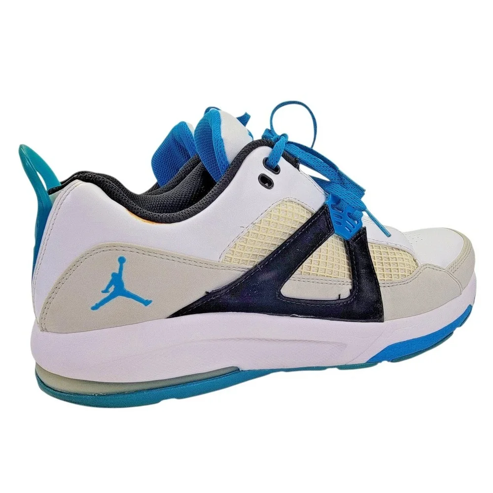 Jordan Trunner Q4 Neon Lights Laser Blue 2009 343408-142 Mens Sz 10 Box Receipt